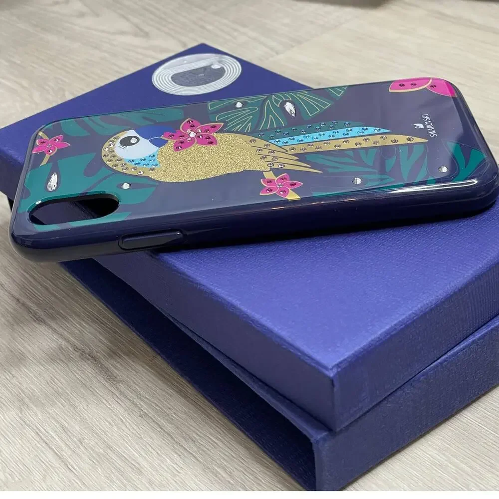 Swarovski Parrot iPhone XS / X  Case Multicolored